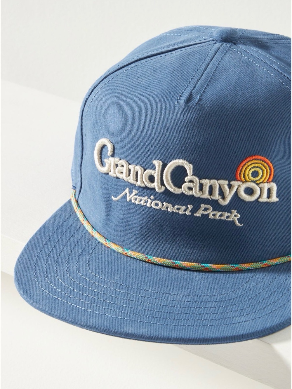 Anthropologie American Needle Grand Canyon Embroidered SnapBack Rope Hat NWT